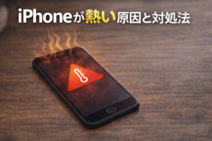 iPhoneが熱くなる発熱トラブルのイメージ
