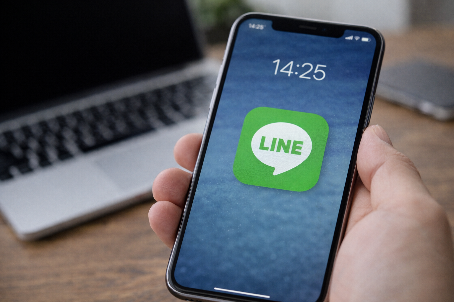 LINEの通知が来ないトラブルのイメージ