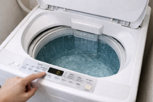 洗濯機が排水しないトラブルのイメージ