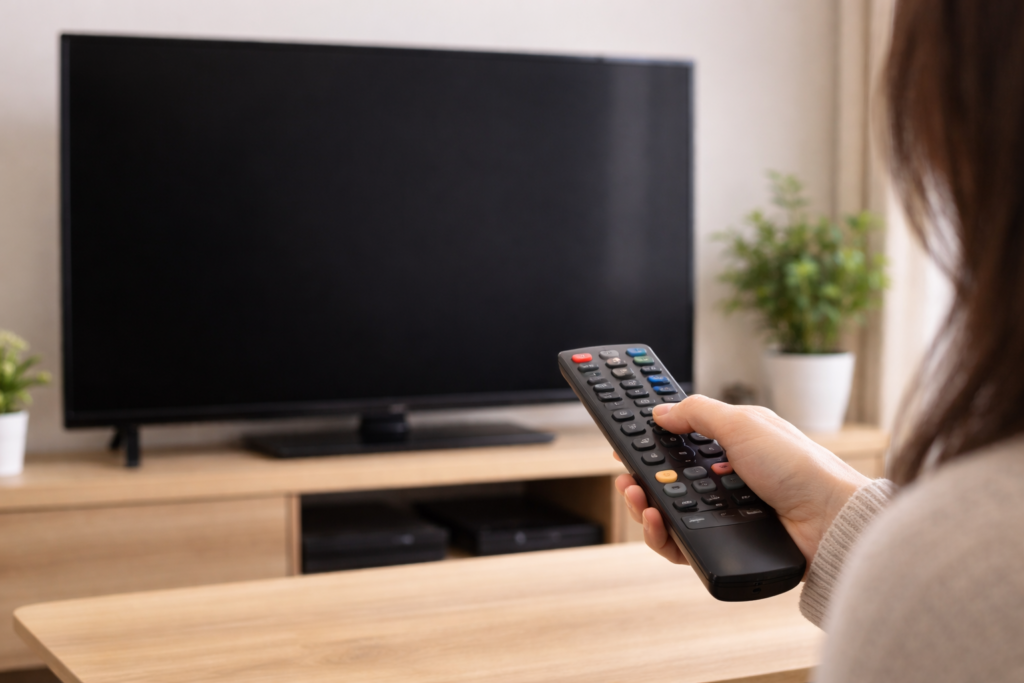 テレビが映らないトラブルのイメージ