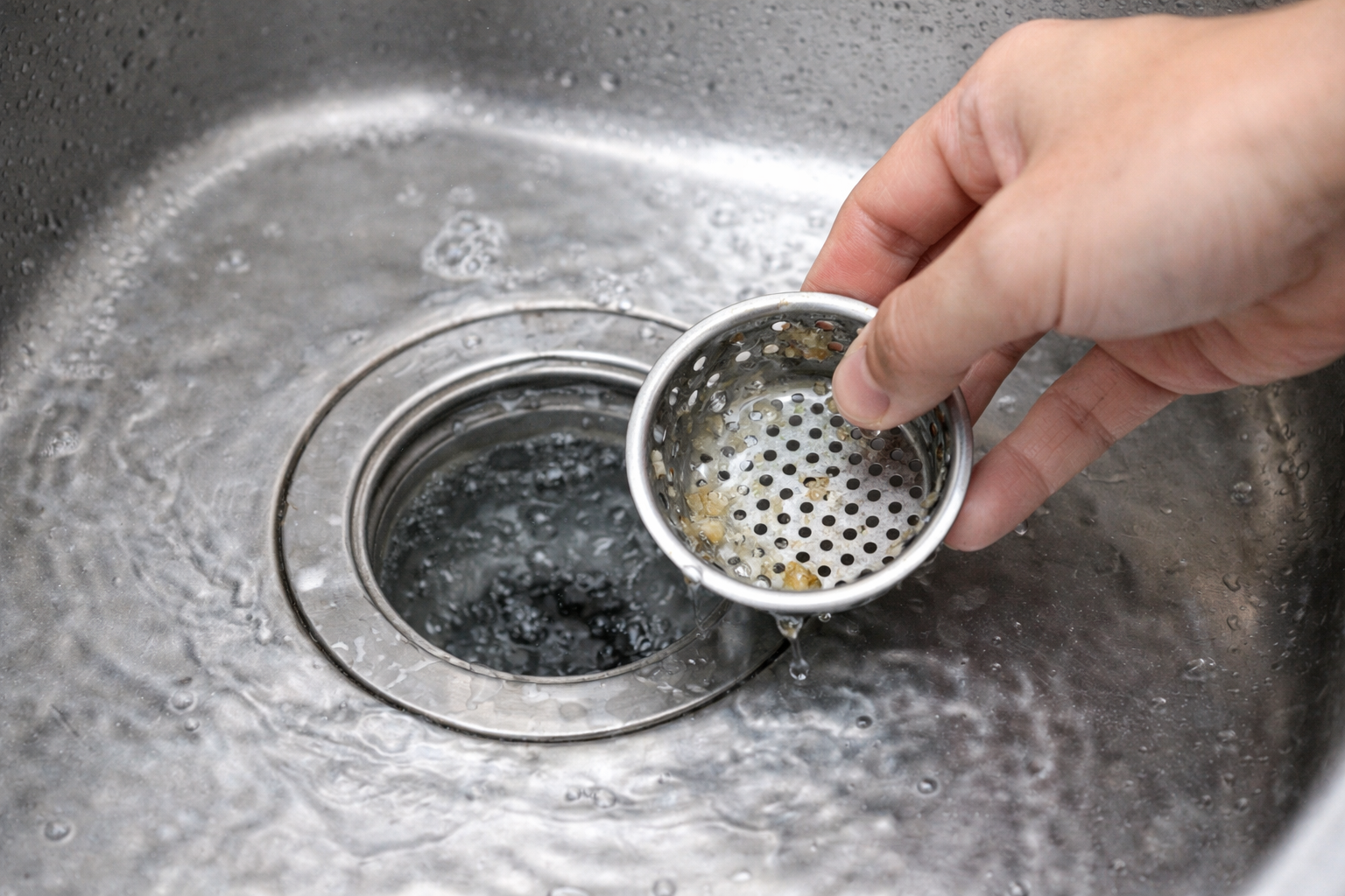 排水口の詰まりトラブルのイメージ